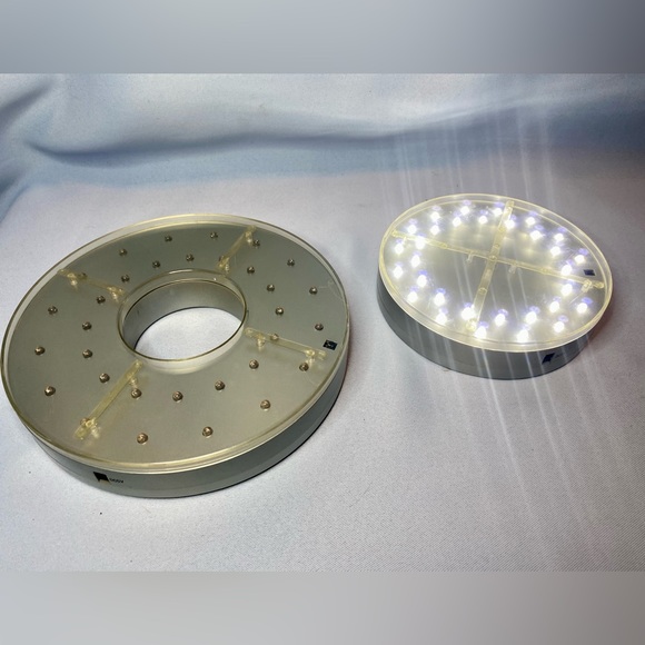 Set 2 Centerpiece light bases  E-maxi 32 (19524) (19522) 6” & 8” - Picture 4 of 6